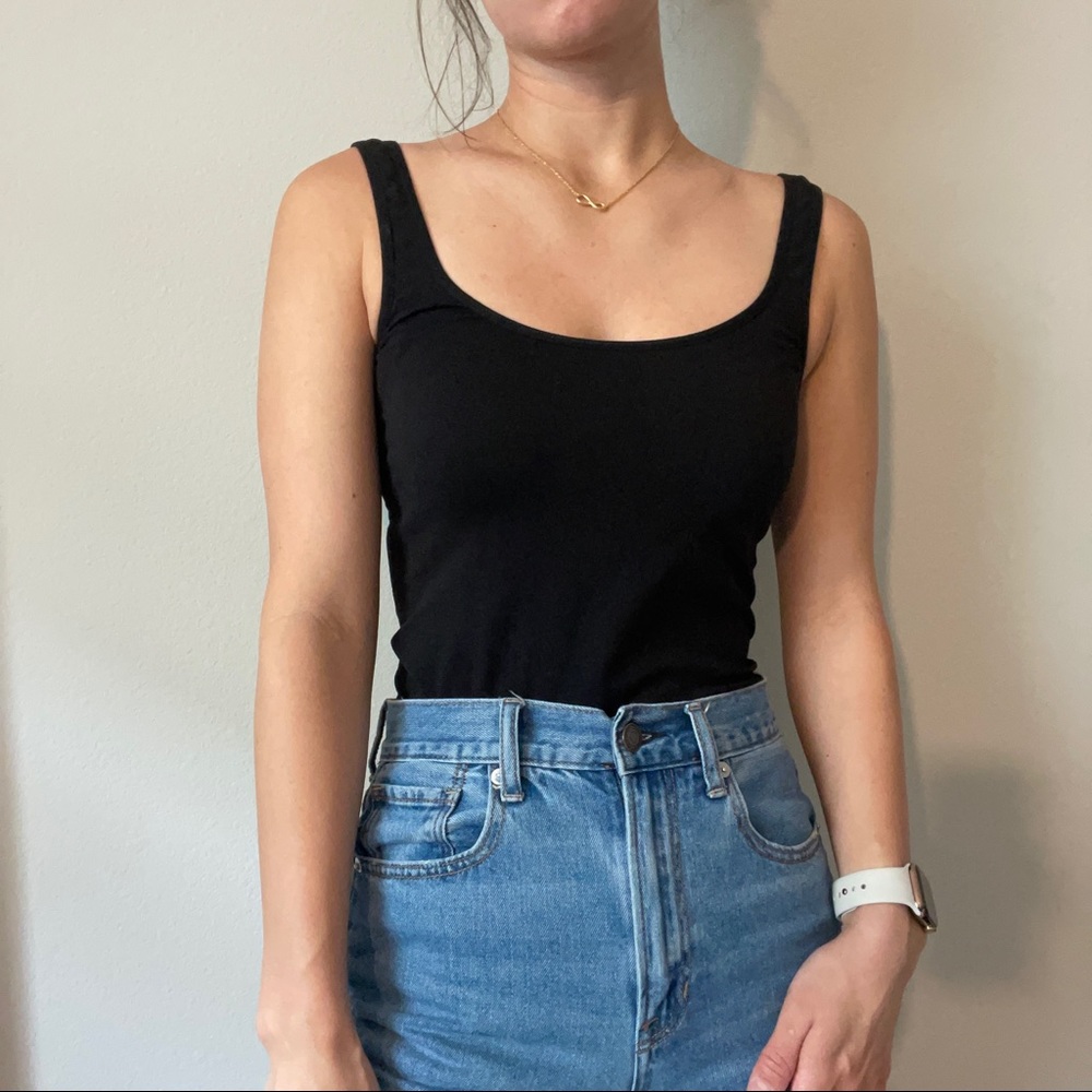 Black tank top